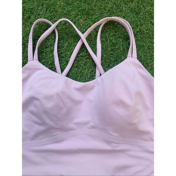 LULULEMON like a cloud PINK SPORT BRA TOP size Small - Picture 4 of 7